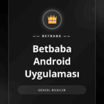 Betbaba Android Uygulaması'nın akıllı telefondaki görünümü