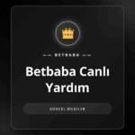 Betbaba canlı yardım ekibiyle iletişim kuran bir kullanıcı.