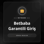 Betbaba garantili giriş linki ile platformun ana sayfasına erişim.
