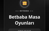 Betbaba masa oyunları masasında poker fişleri ve kartlar