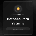 Betbaba para yatırma ekranında işlem yapan bir kullanıcı.