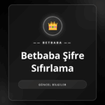 Betbaba şifre sıfırlama adımlarını gösteren bir ekran görüntüsü