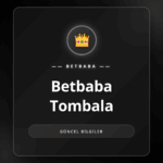 Renkli tombala kartları ve numaralı toplarla Betbaba Tombala oyunu.