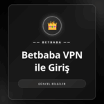 Bir dizüstü bilgisayar ekranında Betbaba VPN ile giriş arayüzü.