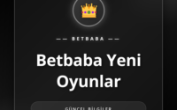 Betbaba yeni oyunlar koleksiyonunu gösteren renkli bir ekran.