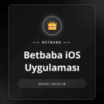Betbaba iOS Uygulaması'nın iPhone ekranındaki arayüzü ve logosu